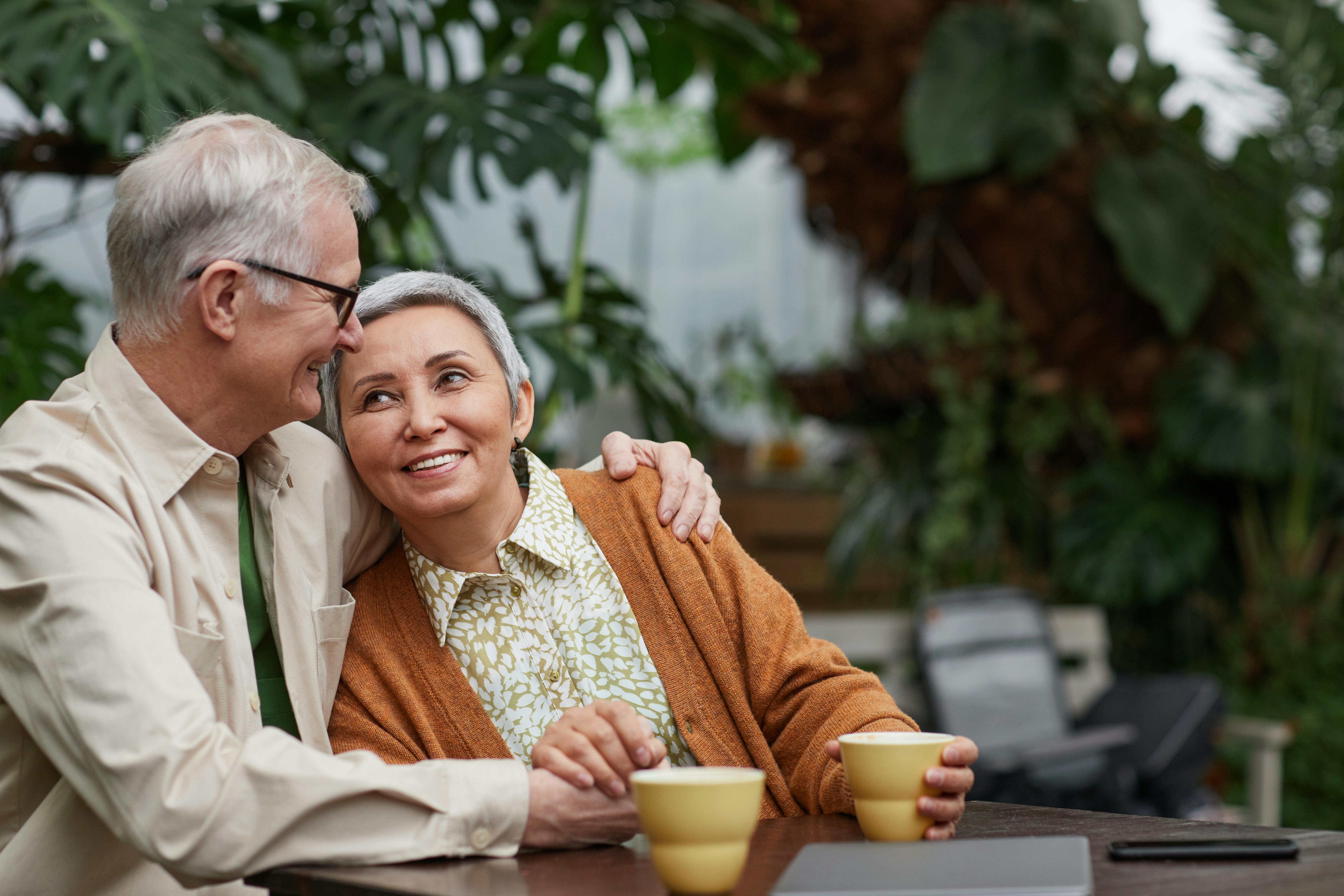 Un vieux couple amoureux